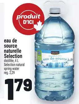 Metro EAU DE SOURCE NATURELLE SELECTION | SELECTION NATURAL SPRING WATER offer