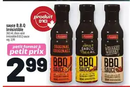 Metro SAUCE B.B.Q IRRÉSISTIBLE | IRRÉSISTIBLE B.B.Q SAUCE offer