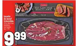 Metro BAVETTE DE BOEUF IRRÉSISTIBLE | IRRÉSISTIBLE BEEF BAVETTE offer