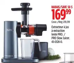 Canadian Tire Ninja PRO Slow Juicer offer