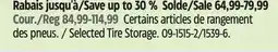 Canadian Tire Motomaster Selected Tire Storage offer