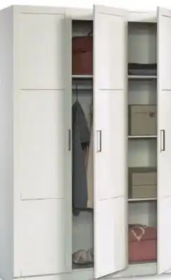 Canadian Tire Sauder 3-Door Wardrobe. White offer