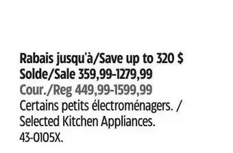 Canadian Tire Breville Selected Kitchen Appliances offer