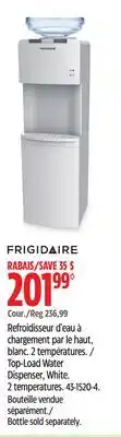 Canadian Tire Top-Load Water Dispenser, White. 2 temperatures offer