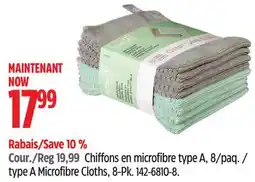 Canadian Tire type A Microfibre Cloths, 8-Pk offer