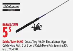 Canadian Tire Catch More Fish Spinning Kit offer