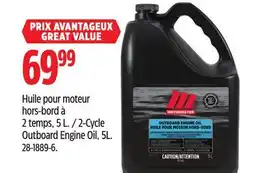 Canadian Tire Motomaster 2-Cycle Outboard Engine Oil, 5L offer