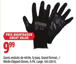 Canadian Tire Forcefield Nitrile-Dipped Gloves, 6-Pk. Large offer