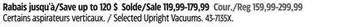 Canadian Tire Outbound Selected Upright Vacuums offer