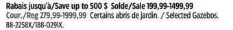Canadian Tire CANVAS Selected Gazebos offer