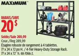 Canadian Tire 4-Tier Heavy-Duty Storage Rack offer