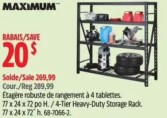 Canadian Tire 4-Tier Heavy-Duty Storage Rack offer
