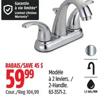 Canadian Tire Peerless 2-Handle offer