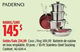 Canadian Tire Paderno 0-Pc Stainless-Steel Stacking Cookset offer