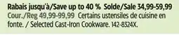 Canadian Tire Lagostina Selected Cast-Iron Cookware offer