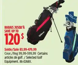 Canadian Tire Taylormade Selected Golf Equipment offer