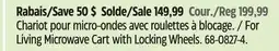 Canadian Tire For Living Microwave Cart with Locking Wheels offer
