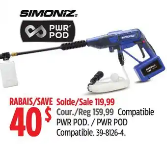 Canadian Tire Simoniz PWR POD Compatible offer