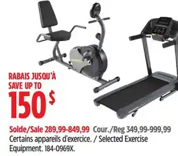 Canadian Tire Proform Selected Exercise Equipment offer