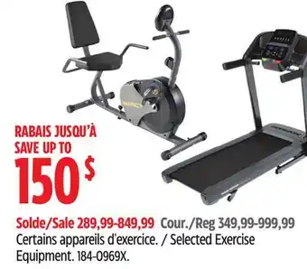 Canadian Tire Proform Selected Exercise Equipment offer