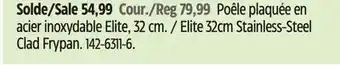 Canadian Tire Vida by PADERNO Elite 32cm Stainless-Steel Clad Frypan offer