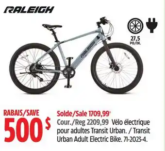 Canadian Tire Transit Urban Adult Electric Bike offer