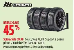 Canadian Tire Aquarius Foldable Tire Rack offer
