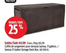 Canadian Tire Keter Samoa 71-Gallon Storage Deck Box offer