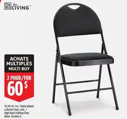 Canadian Tire For Living High-Back Folding Chair offer