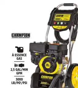 Canadian Tire Champion 3000 PSI 2.5 GPM 196cc Engine Cold Water Wheeled Gas Pressure Washer offer
