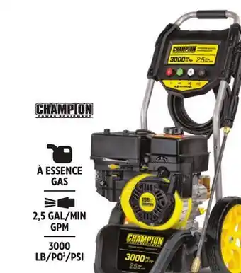 Canadian Tire Champion 3000 PSI 2.5 GPM 196cc Engine Cold Water Wheeled Gas Pressure Washer offer