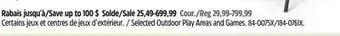 Canadian Tire Selected Outdoor Play Areas and Games offer