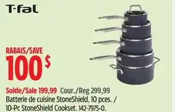 Canadian Tire T-fal 10-Pc StoneShield Cookset offer