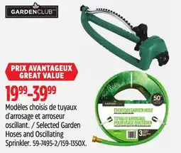 Canadian Tire Selected Garden Hoses and Oscillating Sprinkler offer