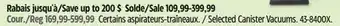 Canadian Tire Selected Canister Vacuums offer