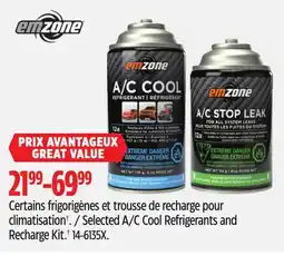 Canadian Tire Emzone Selected A/C Cool Refrigerants and Recharge Kit† offer