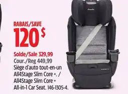 Canadian Tire Evenflo All4Stage Slim Core + All-in-1 Car Seat offer