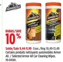 Canadian Tire Armor-all Selected Armor All Car Cleaning Wipes offer