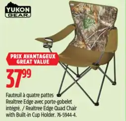 Canadian Tire Yukon-gear Realtree Edge Quad Chair with Built-in Cup Holder offer