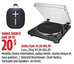 Canadian Tire Proscan Selected Boomboxes offer