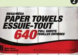 Canadian Tire Mega Paper Towels, 8-Pack offer