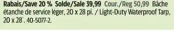 Canadian Tire Light-Duty Waterproof Tarp offer