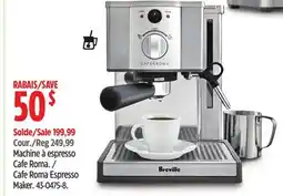 Canadian Tire Breville Cafe Roma Espresso Maker offer