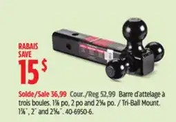 Canadian Tire Motomaster Tri-Ball Mount offer