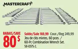Canadian Tire Mastercraft 60-Pc Combination Wrench Set offer