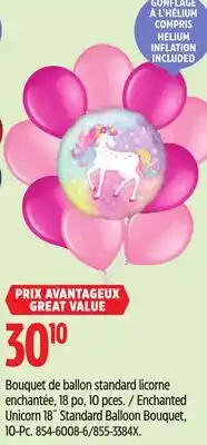 Canadian Tire Enchanted Unicorn 18˝ Standard Balloon Bouquet offer