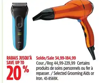 Canadian Tire Conair Selected Grooming Aids or Iron offer