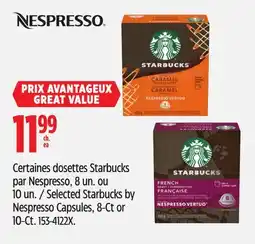 Canadian Tire Nespresso Selected Starbucks by Nespresso Capsules offer