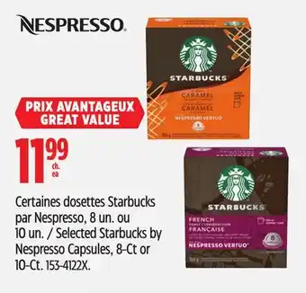 Canadian Tire Nespresso Selected Starbucks by Nespresso Capsules offer