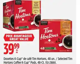 Canadian Tire Keurig Selected Tim Hortons Coffee K-Cup Pods, 48-Ct offer